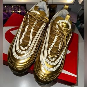 Women’s AirMax 97 Metallic Gold & White